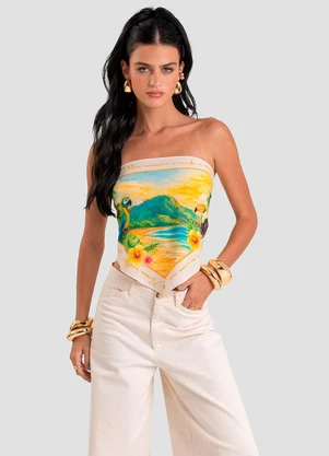 Rovitex - Lenço em Material Sintético Brasil Amarelo - ROVITEX