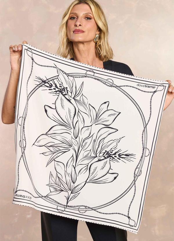 Doce Trama - Lenço Estampado Estampado