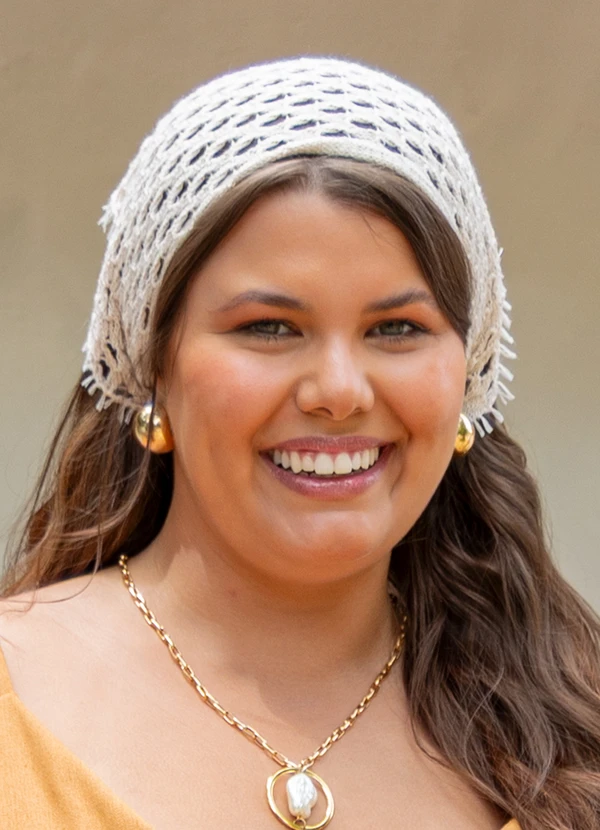 Quintess - Lenço Off White em Tricô 11