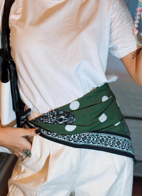 Choyee - Lenço Poá Chic Verde 5