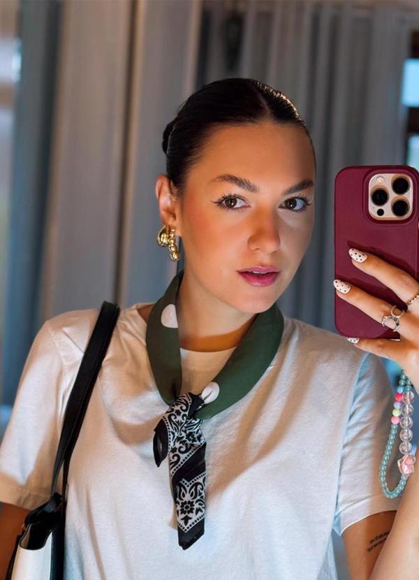 Choyee - Lenço Poá Chic Verde 7