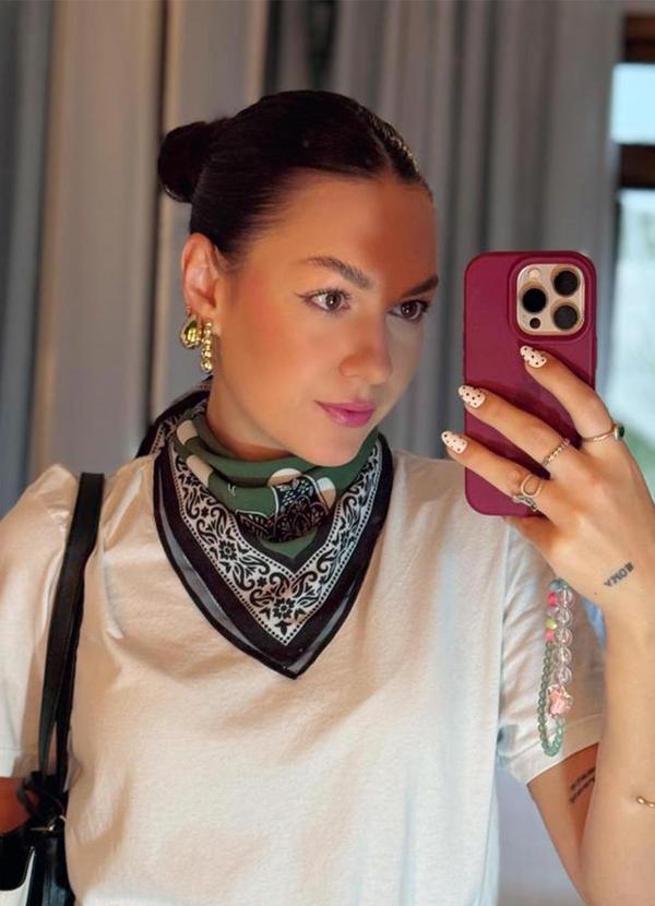 Choyee - Lenço Poá Chic Verde 8