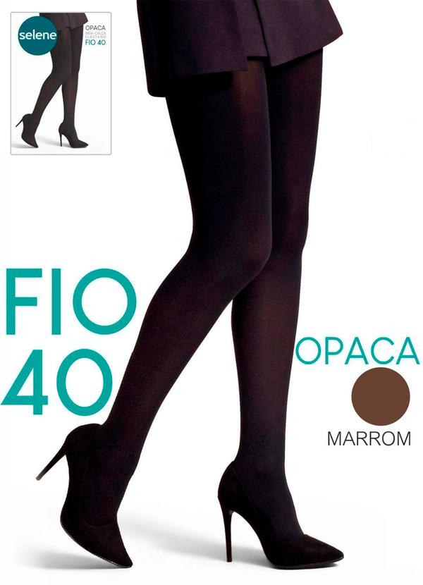 Rovitex - Meia Calça Opaca Fio 40 Marrom