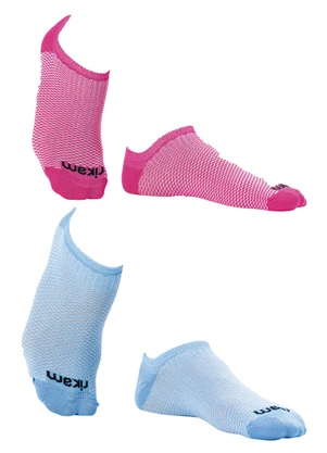 Alma Dolce - Kit com 2 Meias Azul e Rosa em Poliamida - ALMA DOLCE