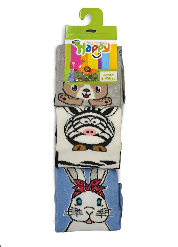 Alma Dolce - Kit de Meias  Zoo Sortidas 3