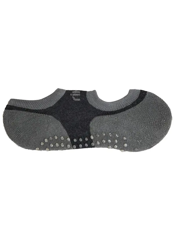 Alma Dolce - Meia Sapatilha Antiaderente Preto/Cinza 3