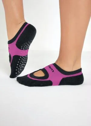 Alma Dolce - Meia Sapatilha Antiaderente Preto/Pink - ALMA DOLCE