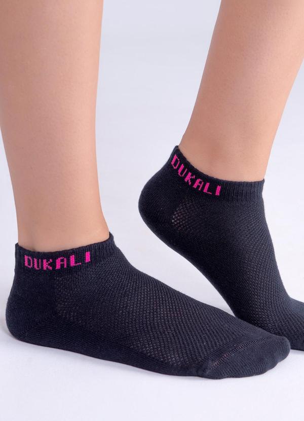 Dukali - Meia Sapatilha Feminina Preto 1