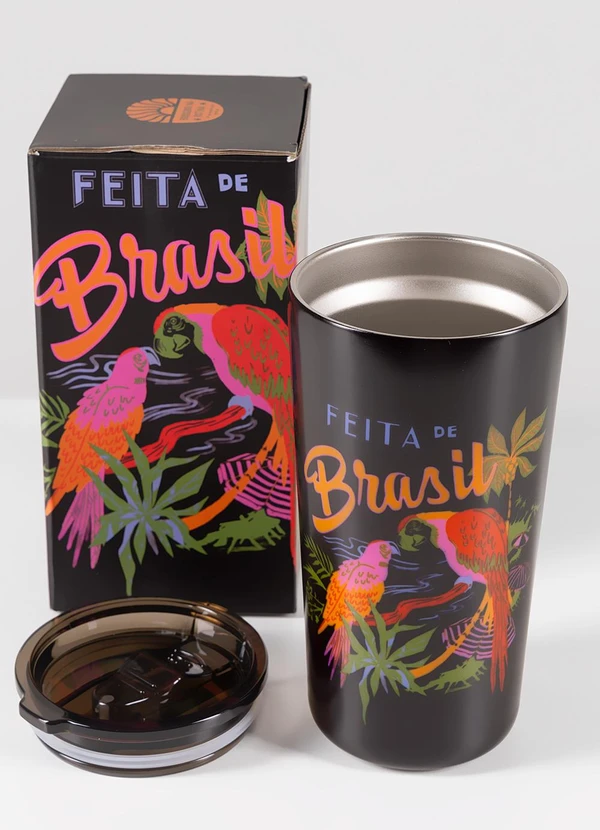 Farm Etc - Copo Glub Feita de Brasil 500 Ml Preto 2