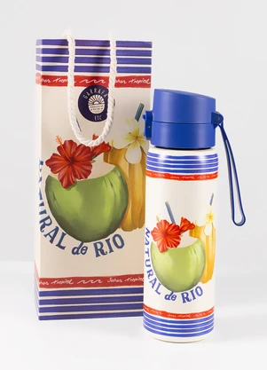 Farm Etc - Garrafa Etc 650ml Selo Praiano Navy Off White - FARM ETC