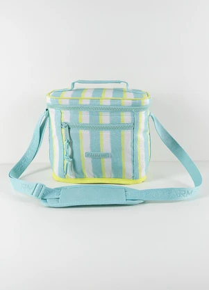 Farm Etc - Mini Cooler Farofa Listrado Rio Azul - FARM ETC