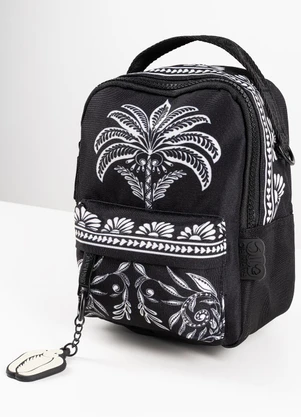 Farm Etc - Mochila Borogodó Coqueiro Sereno Preto - FARM ETC