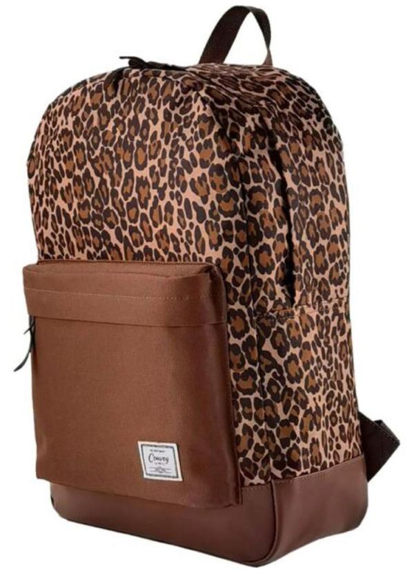 Rovitex - Mochila Casual Oncinha Marrom