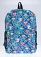 Perfecta - Mochila com Estampa de Corujas e Flores Azul - variação: Azul