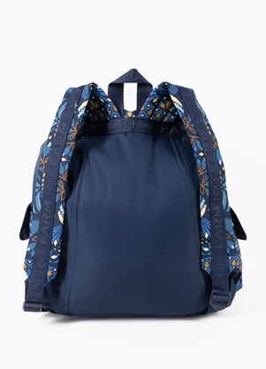 Farm Etc - Mochila Pipoca Lenço Magia Tropical Azul - FARM ETC
