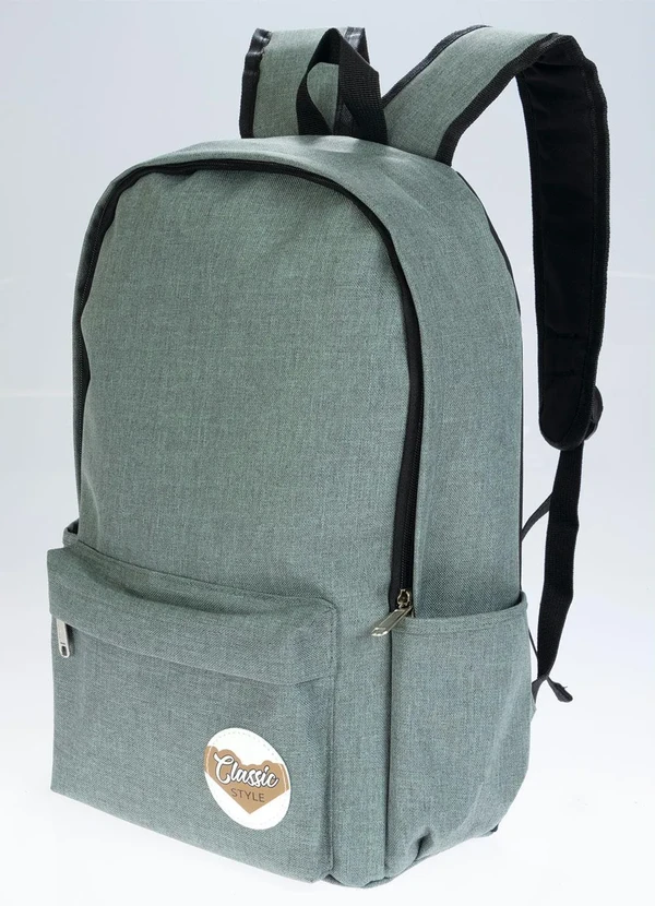 Perfecta - Mochila Verde com Compartimentos Laterais 2
