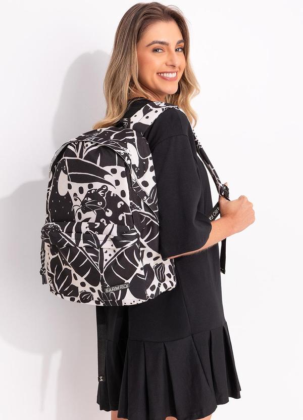 Farm Etc - Mochila Xodó Bichos na Floresta Preto