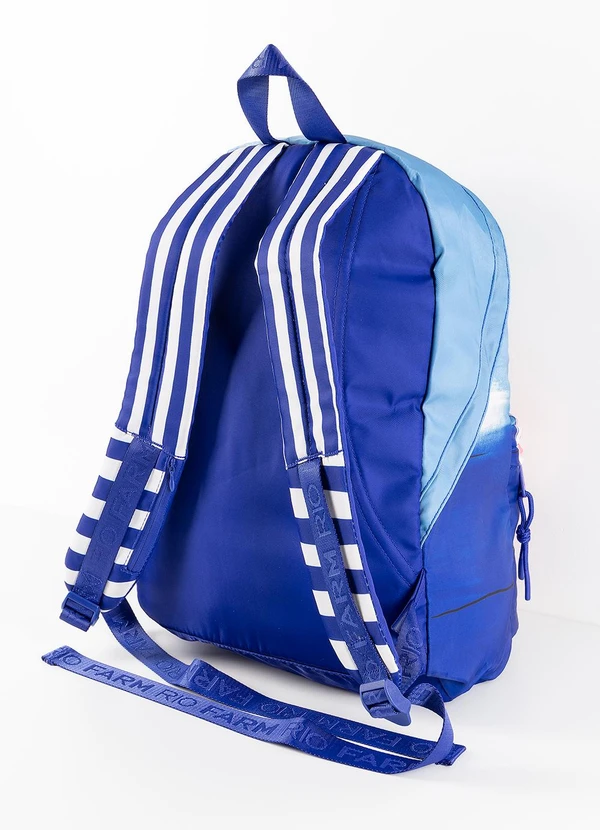 Farm Etc - Mochila Xodó Hibisco de Verão Navy Azul 3