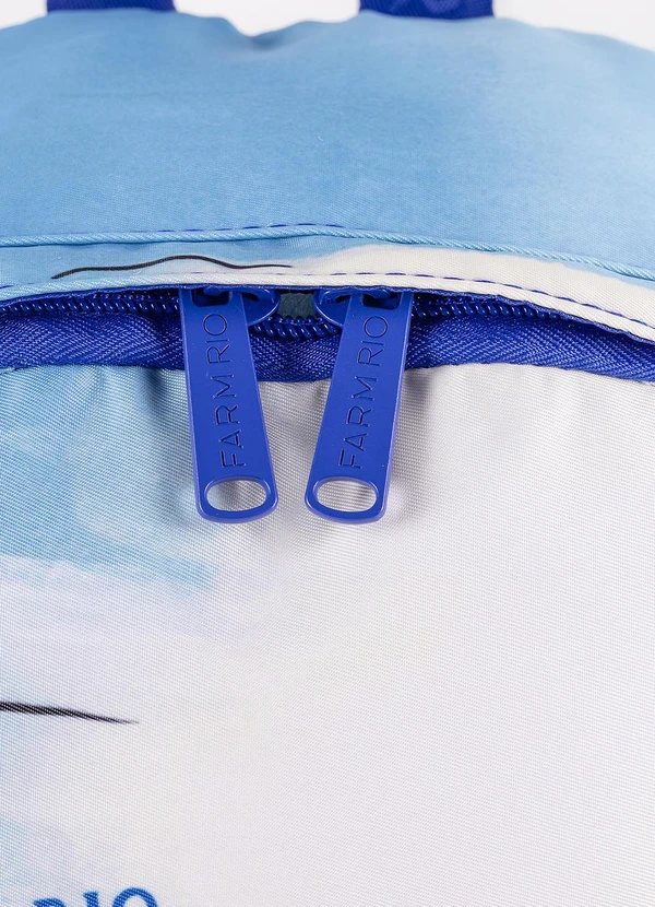 Farm Etc - Mochila Xodó Hibisco de Verão Navy Azul 4