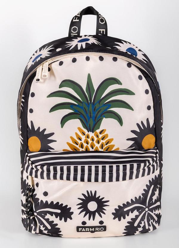 Farm Etc - Mochila Xodó Jardim Tropical Off White