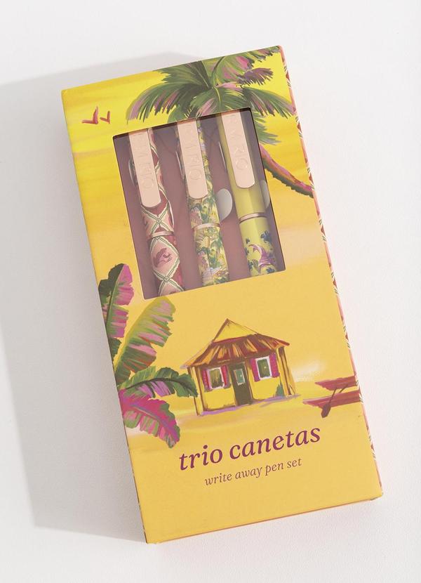 Farm Etc - Trio Canetas Memórias de Verão Amarelo