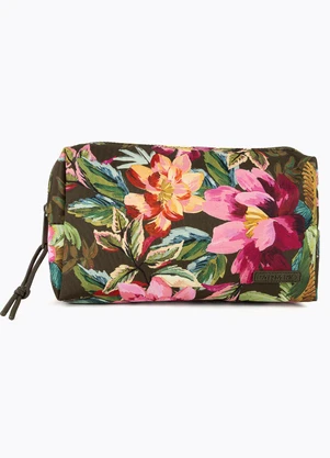 Farm Etc - Necessaire Ora Bolas Painted Flowers Verde - FARM ETC