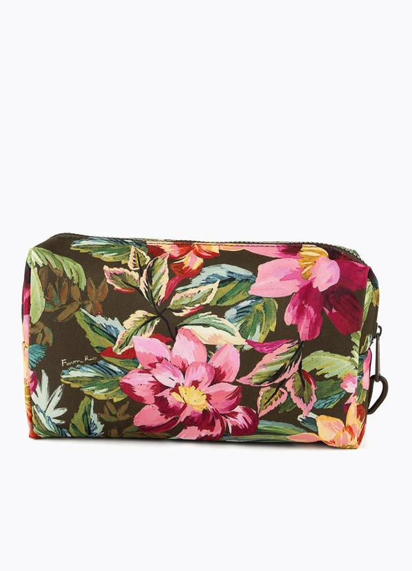 Farm Etc - Necessaire Ora Bolas Painted Flowers Verde 2