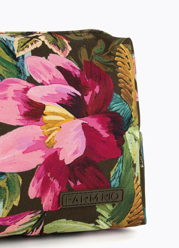 Farm Etc - Necessaire Ora Bolas Painted Flowers Verde 4