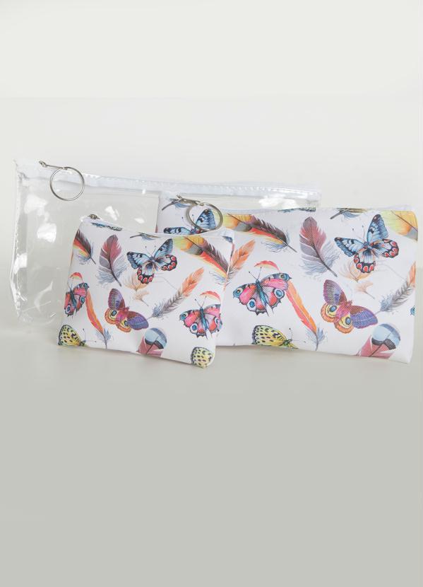 Quintess - Kit com  3 Necessaires Borboletas 2