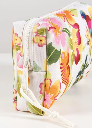 Farm Etc - Maxi Necessaire Ora Bolas Floral Havaiano Azul - FARM ETC