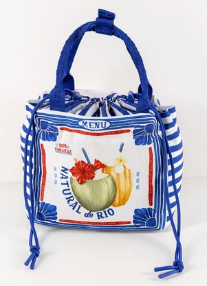 Farm Etc - Maxi Necessaire Ziriguidum Selo Praiano Azul - FARM ETC