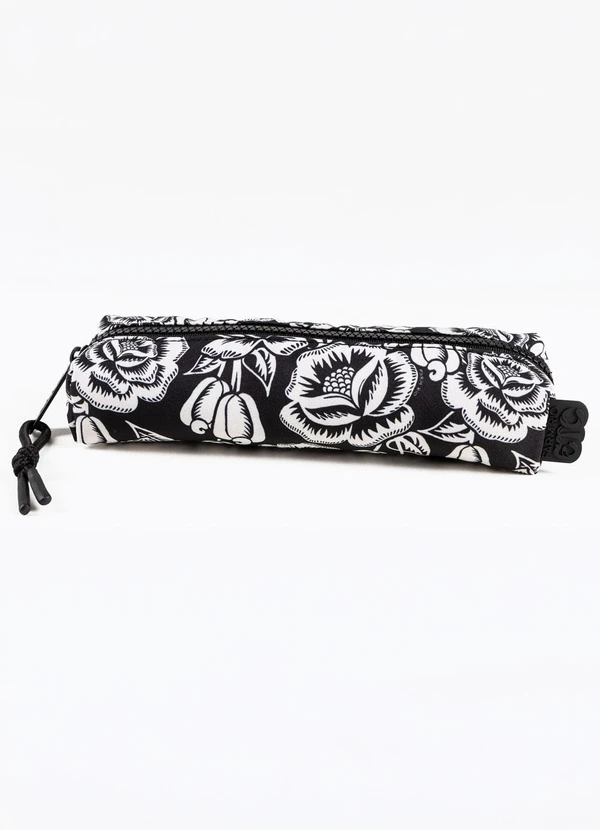 Farm Etc - Mini Necessaire Ora Bolas Floral Caju Preto