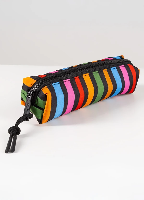 Farm Etc - Mini Necessaire Ora Bolas Striped Preto