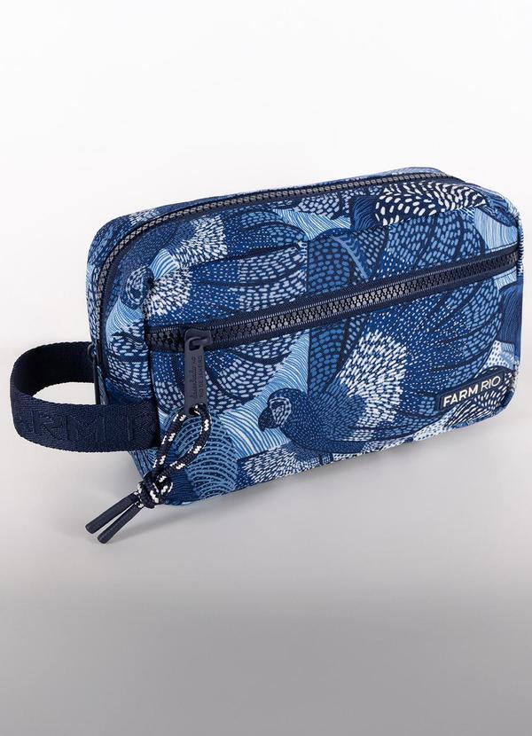 Farm Etc - Necessaire Amô Dotted Macaws Azul