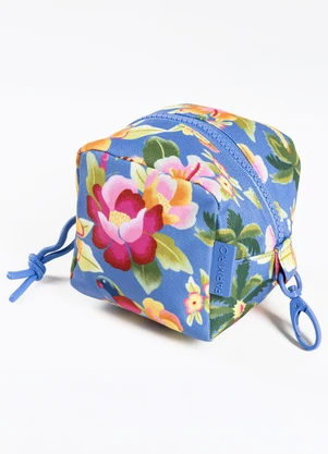 Farm Etc - Necessaire Caçula Floral Havaiano Azul - FARM ETC