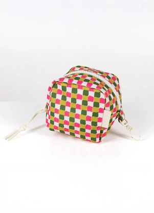 Farm Etc - Necessaire Caçula Quadriculado Verde - FARM ETC