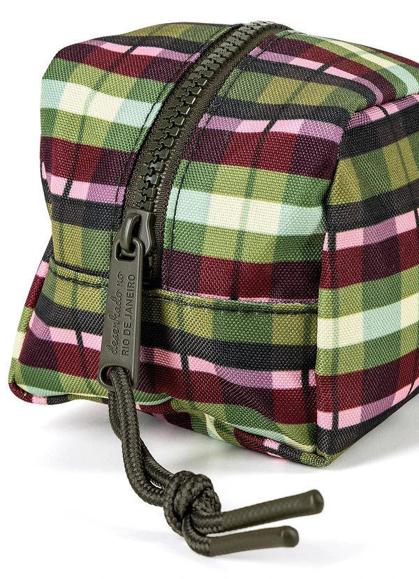 Farm Etc - Necessaire Caçula Xadrez Verde 2