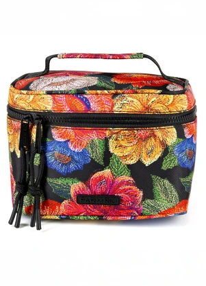 Farm Etc - Necessaire Me Leva Floral Paraíso Preto - FARM ETC
