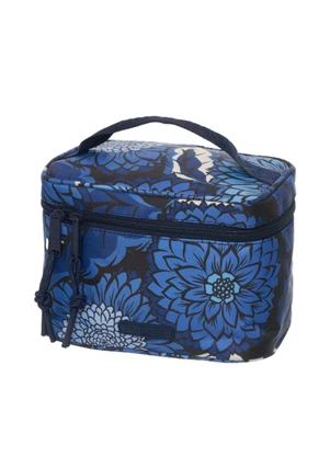 Farm Etc - Necessaire Me Leva Floral Vintage Azul - FARM ETC