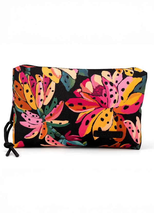 Farm Etc - Necessaire Ora Bolas Flor de Banana Preto 1