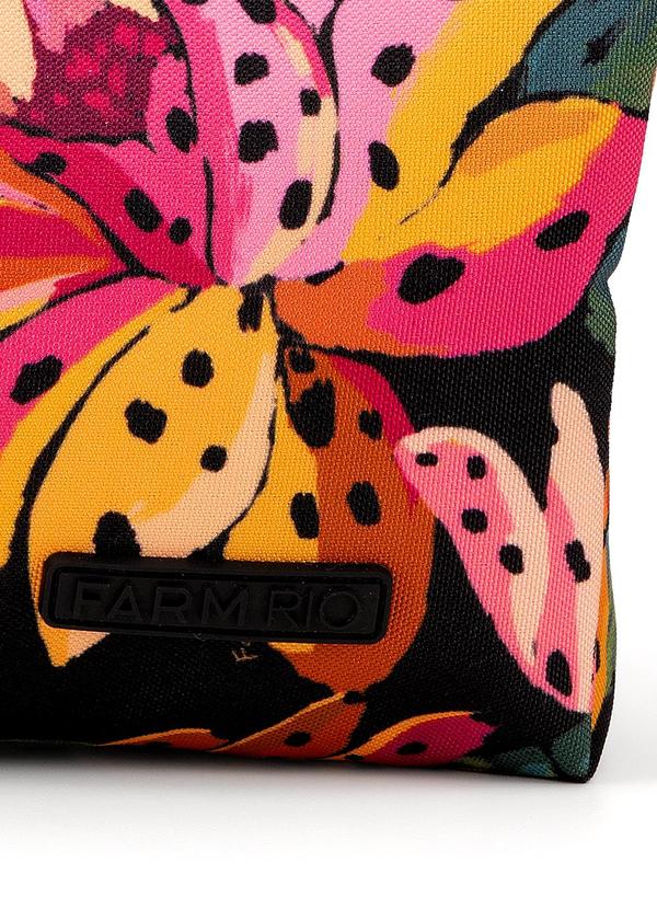 Farm Etc - Necessaire Ora Bolas Flor de Banana Preto 4