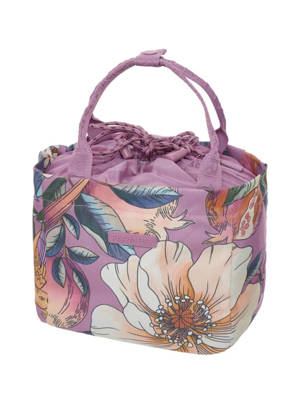 Farm Etc - Necessaire Ziriguidum Romance em Flor Roxo