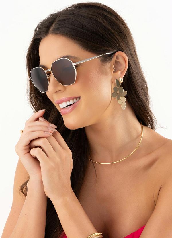 Quintess - Óculos de Sol Marrom em Acetato 2