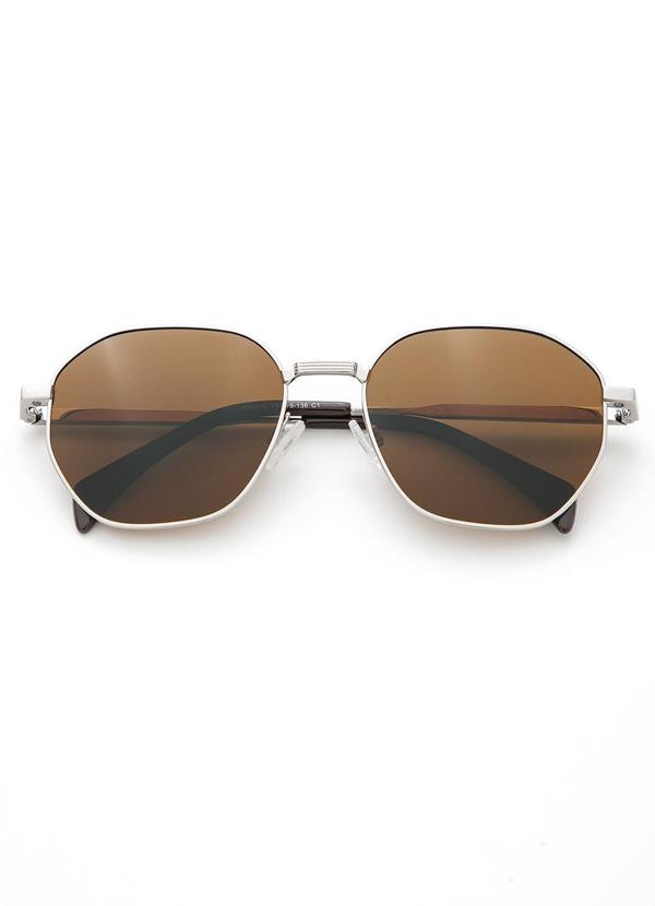Quintess - Óculos de Sol Marrom em Acetato 5