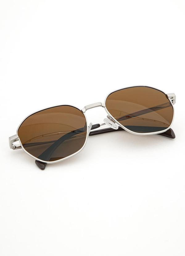 Quintess - Óculos de Sol Marrom em Acetato 6