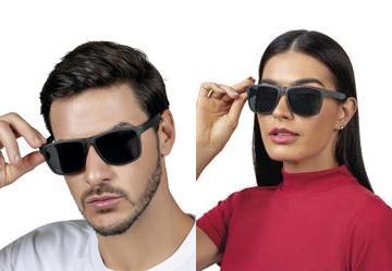 culos de Sol Unissex Preto 1 Pea