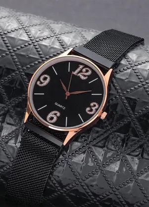 Mundo Lar - Relógio Preto 11 Cm - MUNDO LAR