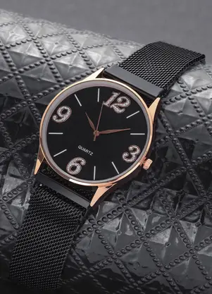 Mundo Lar - Relógio Preto 13 Cm - MUNDO LAR