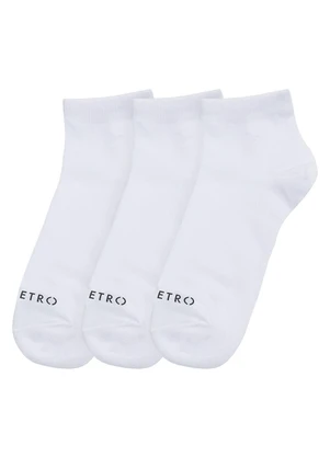 Diametro - Kit 3 pares de Meia Cano Curto Branco - DIAMETRO