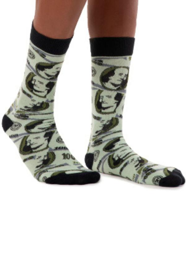 Rovitex - Meia Divertida Casual Masculina Verde